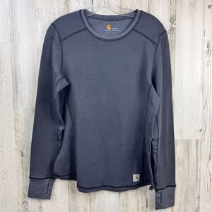 Carhartt large Grey Base Force Outdoor Thermal Work Play Top
